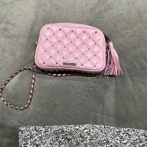 Rebecca Minkoff pink studded crossbody bag